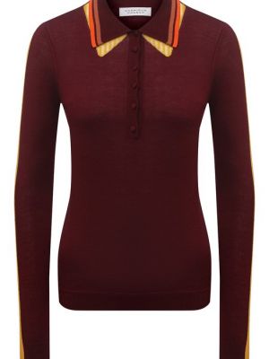 Кашемировый пуловер Gabriela Hearst бордовый