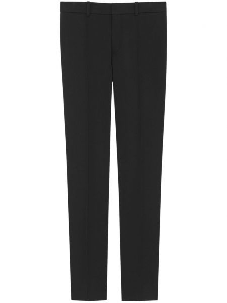 Pantaloni cu talie joasă Saint Laurent negru