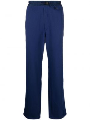Βαμβακερό παντελόνι με ίσιο πόδι Y-3 μπλε