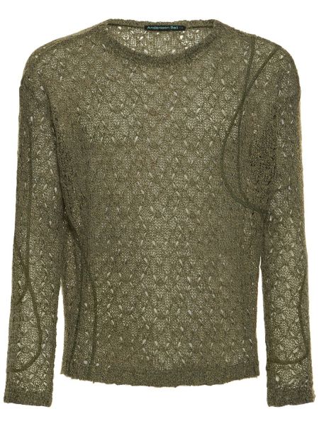 Памучен пуловер Andersson Bell черно