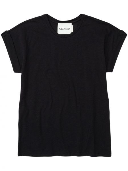 Bavlnené tričko Closed čierna