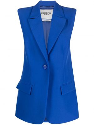 Oversized vesta bez rukávov Essentiel Antwerp modrá