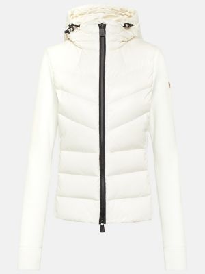 Puhasta smučarska jakna Moncler Grenoble bela