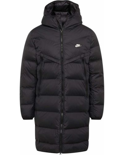 Nike Sportswear Zimný kabát  čierna / biela
