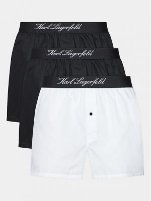 Плетени боксерки Karl Lagerfeld черно