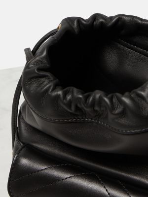 Kožená kabelka Gucci čierna