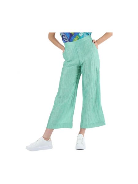 Pantalones de lino Maliparmi verde