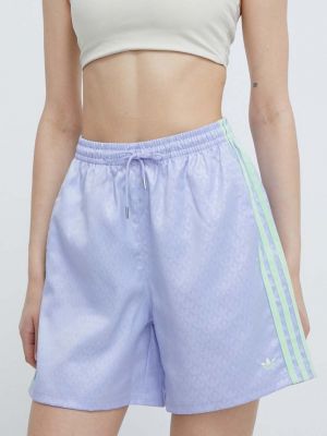 Magas derekú rövidnadrág Adidas Originals lila