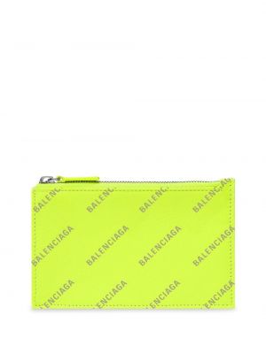 Πορτοφόλι με φερμουάρ με σχέδιο Balenciaga πράσινο
