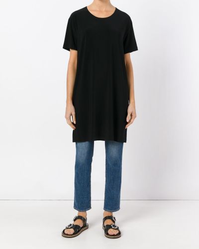 Oversize t-krekls Norma Kamali melns