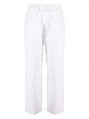 Proste spodnie Maison Essentiele białe