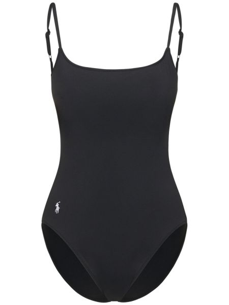 Jednodielne plavky Polo Ralph Lauren čierna