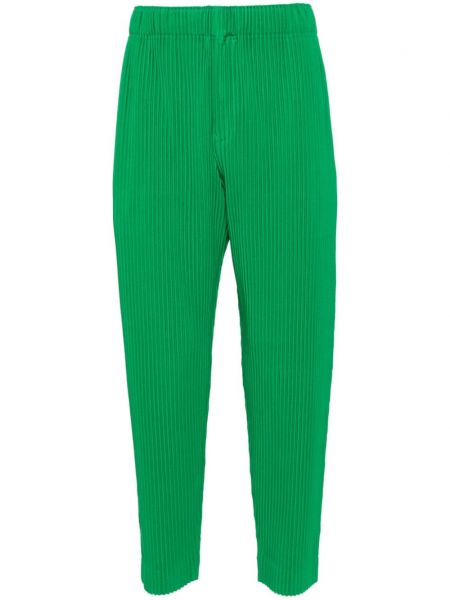 Pliszírozott nadrág Homme Plisse Issey Miyake zöld