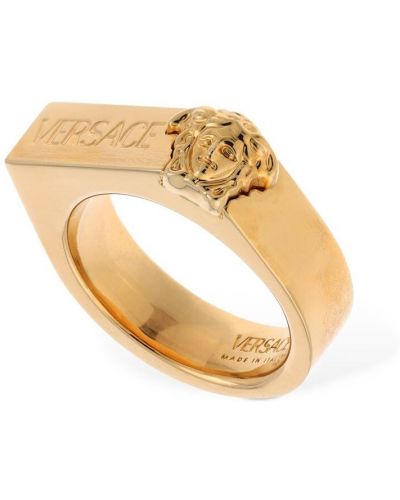 Prsteň Versace zlatá