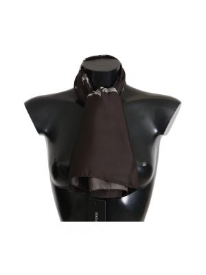 Bufanda de seda Dolce & Gabbana marrón