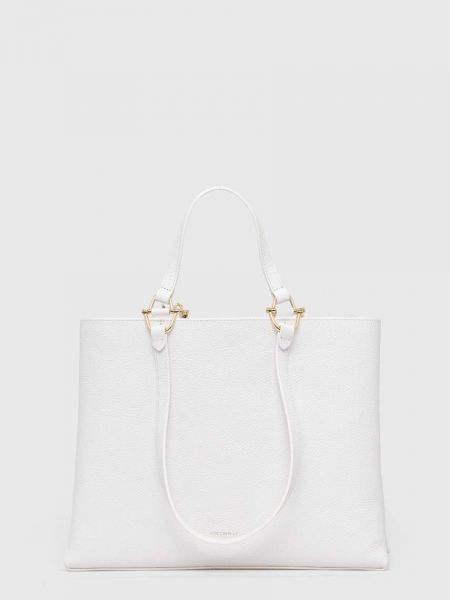 Kožna torbica Coccinelle bijela