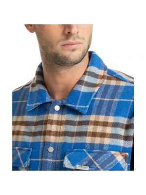 Camisa de franela Represent azul