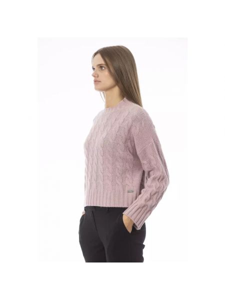 Jersey de lana de tela jersey Baldinini rosa