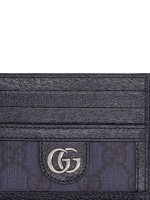 Kožená peňaženka Gucci modrá