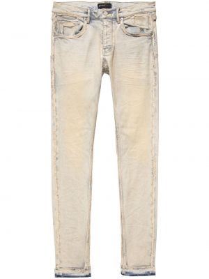 Skinny fit-jeans med sliten Purple Brand