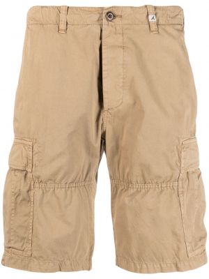 Shorts cargo en coton avec poches Myths beige