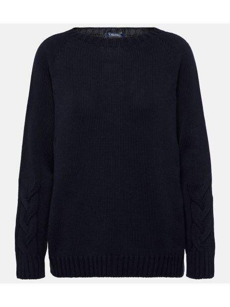 Βαμβακερός πουλόβερ 's Max Mara μαύρο
