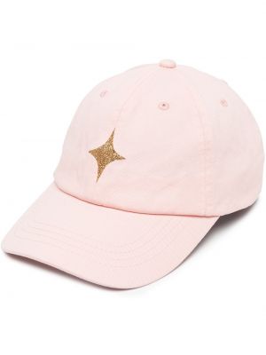 Raštuotas kepurė su snapeliu su žvaigždės raštu Madison.maison rožinė