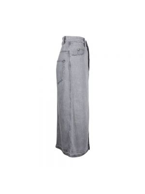 Falda midi de algodón Isabel Marant Pre-owned gris