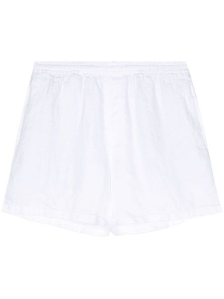Lanene bermuda kratke hlače Aspesi bela