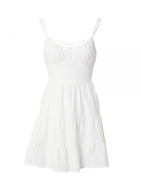 Egyenes ruha Hollister fehér