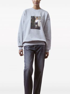 Sweatshirt aus baumwoll mit print 12 Storeez grau