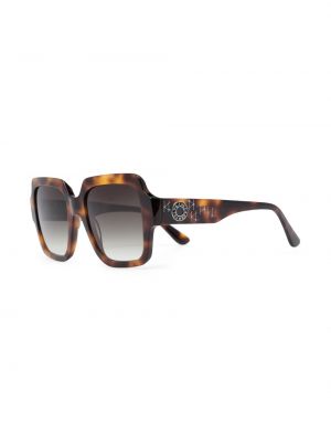 Spalvų gradiento rašto akiniai nuo saulės oversize Karl Lagerfeld ruda