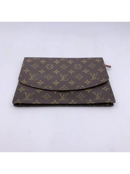 Bolso clutch de cuero retro Louis Vuitton Vintage marrón