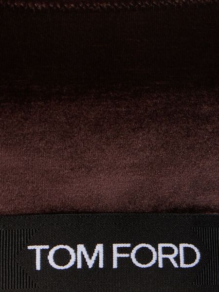 Soutien-gorge bralette en velours Tom Ford marron
