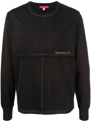 Raštuotas džemperis Eckhaus Latta juoda