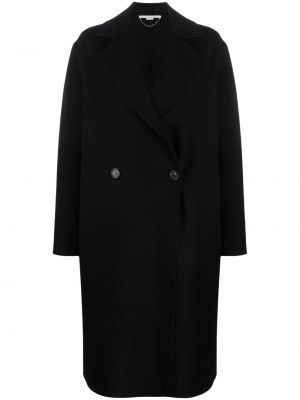 Vlnený kabát Stella Mccartney čierna