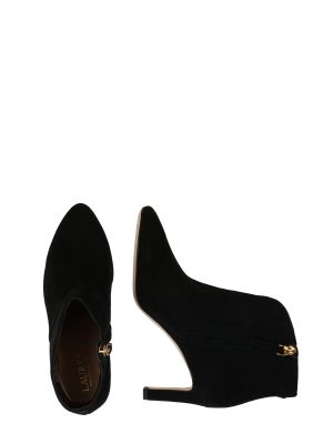 Členkové topánky Lauren Ralph Lauren čierna