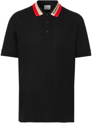 Polo marškinėliai Burberry juoda