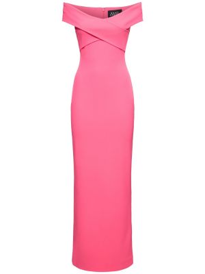 Midi haljina od krep Solace London ružičasta