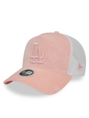 Șapcă din velur New Era roz