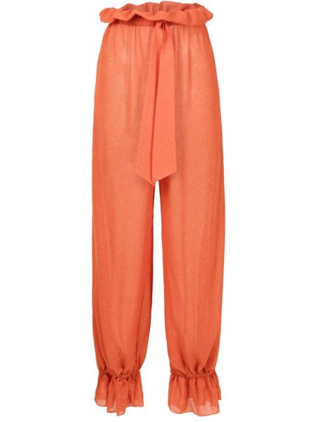 Kalhoty Adriana Degreas oranžové