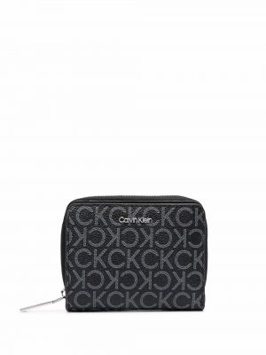 Peňaženka na zips s potlačou Calvin Klein