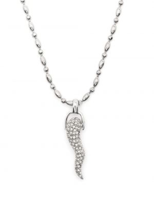Krištáľový náhrdelník Dolce & Gabbana strieborná
