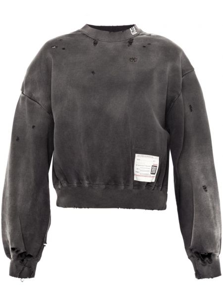 Sıkıntılı sweatshirt Maison Mihara Yasuhiro siyah