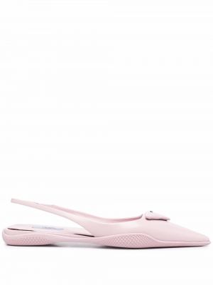 Slingback pumpar med remmar Prada rosa