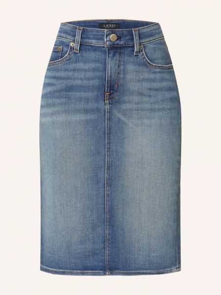 Джинсовая юбка Lauren Ralph Lauren синяя