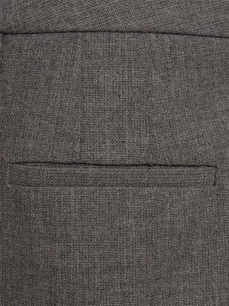 Shorts en laine Jil Sander gris