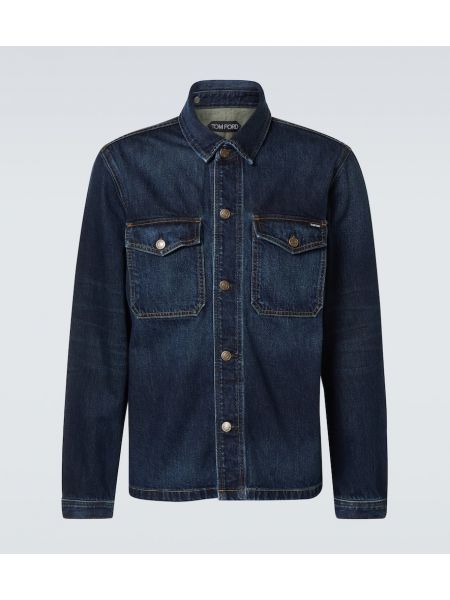 Ned nylon denimjakke Prada grøn