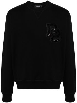 Sweatshirt aus baumwoll Dsquared2 schwarz