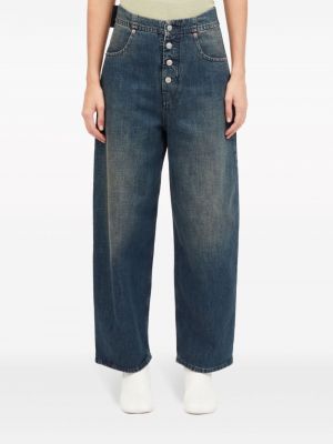 Straight jeans aus baumwoll Mm6 Maison Margiela blau
